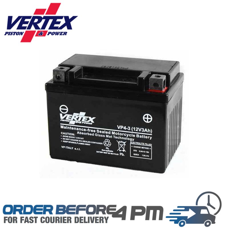 vertex pistons replacement agm motorcycle battery YT5L-BS Motorcycle Spares UK