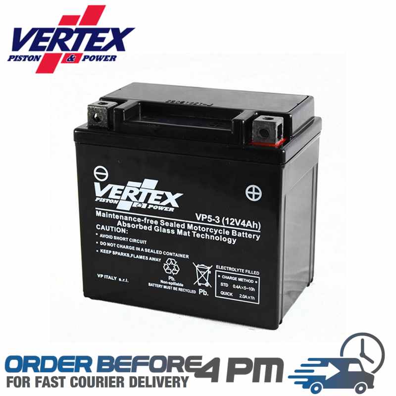 vertex pistons replacement agm motorcycle battery CT5L-BS YT5L-BS CTX5L-BS YTX5L-BS YTX5L-BS Motorcycle Spares UK