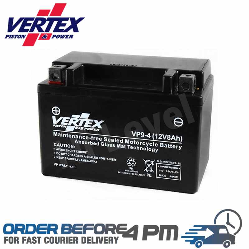 vertex pistons replacement agm motorcycle battery LTX9-BS ETX9-BS YUAM329BS PTX9-BS GTX9-BS YTX9-BS CTX9-BS YTX9-BS Motorcycle Spares UK