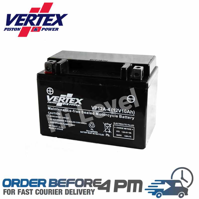 vertex pistons replacement agm motorcycle battery CT12A-BS YT12A-BS GT12A-BS 7YABYT12A-BS 511901014 YTZ14S Motorcycle Spares UK