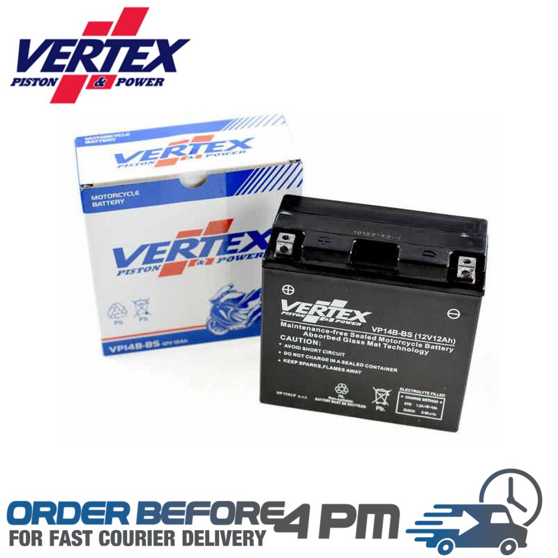 vertex pistons replacement agm motorcycle battery CTZ14-S YTZ14S Motorcycle Spares UK