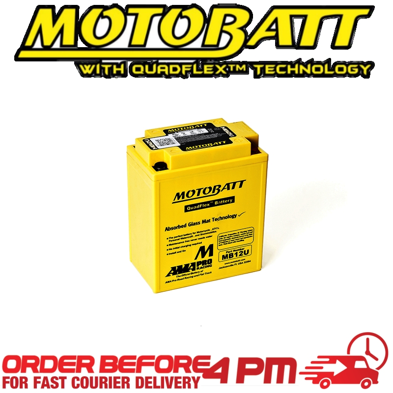 Motobatt AGM GEL Battery MB12U Fully Sealed CB12A-A CB12AL-A2 CB12A-B C-A