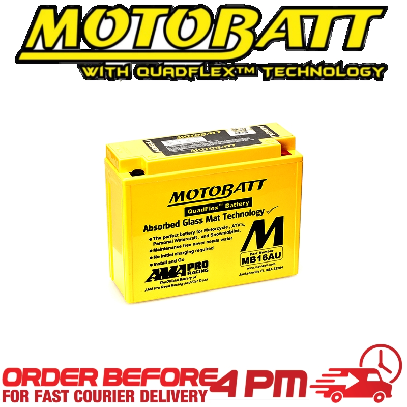 Motobatt AGM GEL Battery MB16AU Fully Sealed CB16AL-A2
