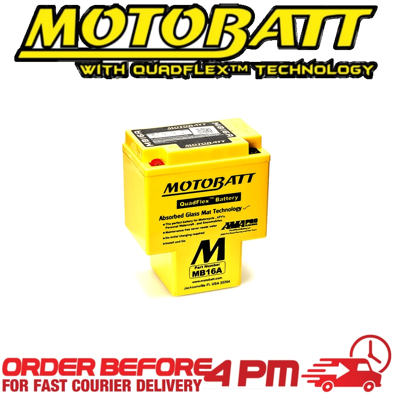 Motobatt AGM GEL Battery MB16A Fully Sealed HCB16A-A HCB16A-AB
