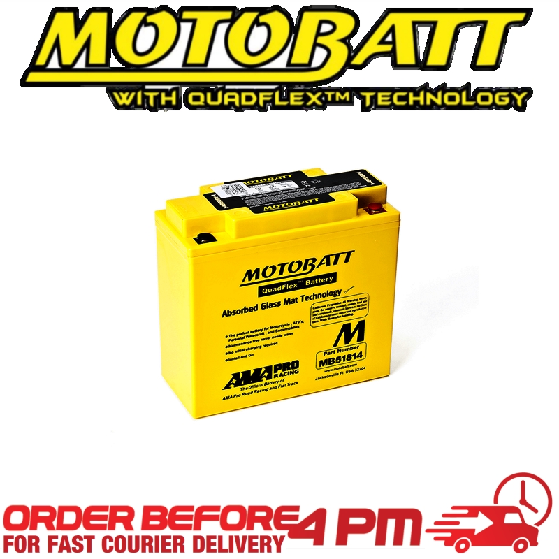 Motobatt AGM GEL Battery MB51814 Fully Sealed ES18-12v 51814 51913
