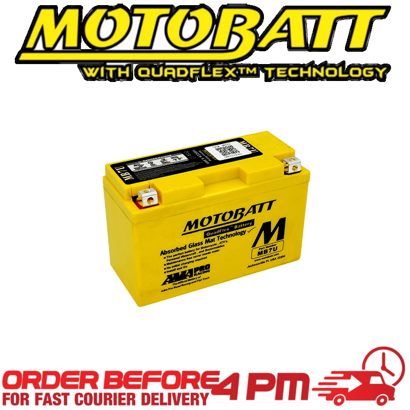 Motobatt AGM GEL Battery MB7U Fully Sealed CT7B-4 CT7B-BS