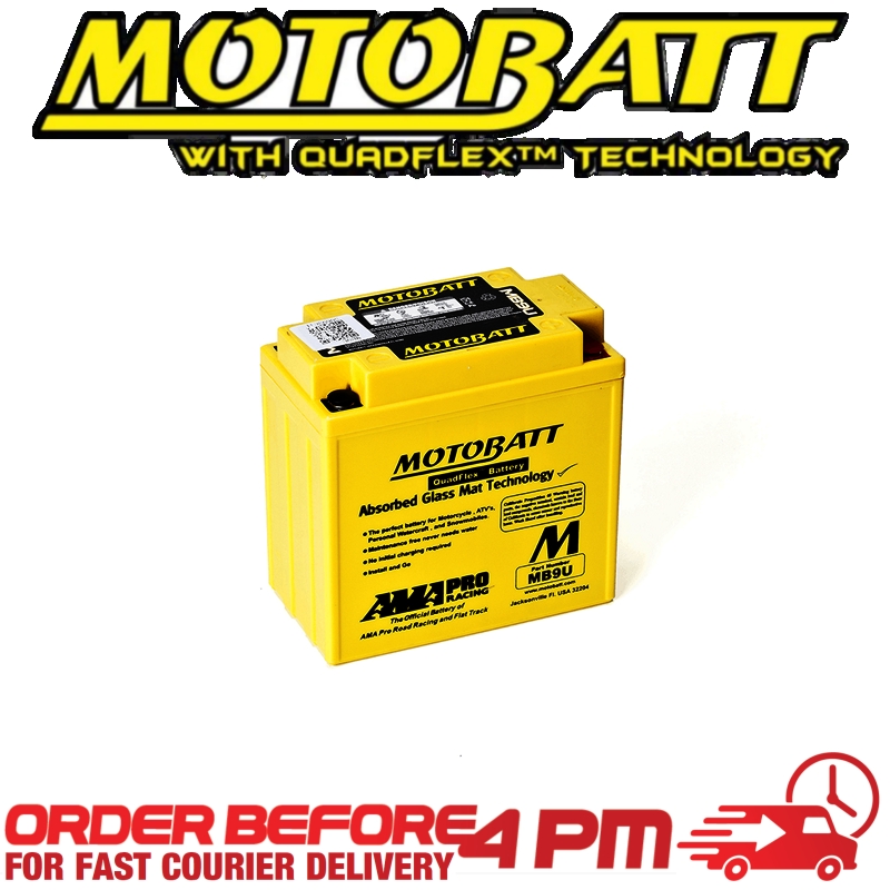 Motobatt AGM GEL Battery MB9U Fully Sealed CB9s 12N9s CB7s 12N7s