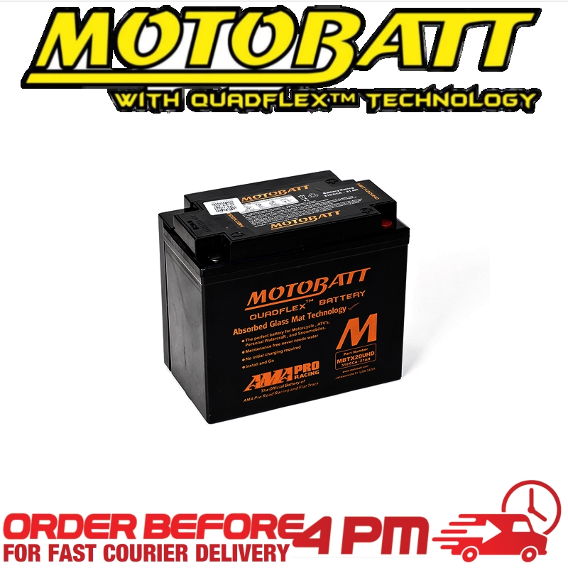 Motobatt AGM GEL Battery MBTX20UHD Fully Sealed CTX20 All