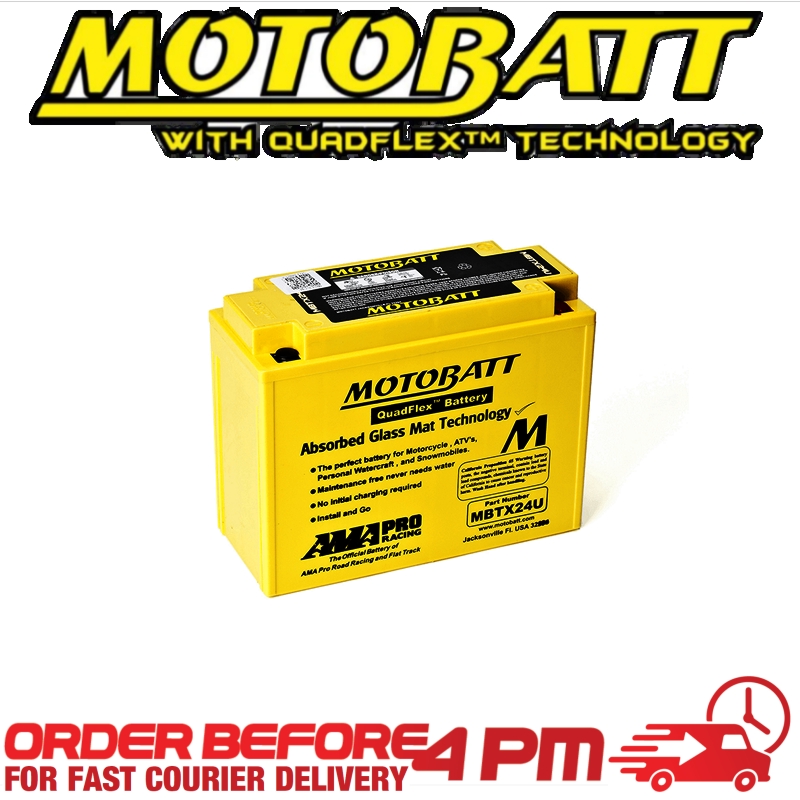 Motobatt AGM GEL Battery MBTX24U Fully Sealed CTX24-HL Y50N18L-A A3