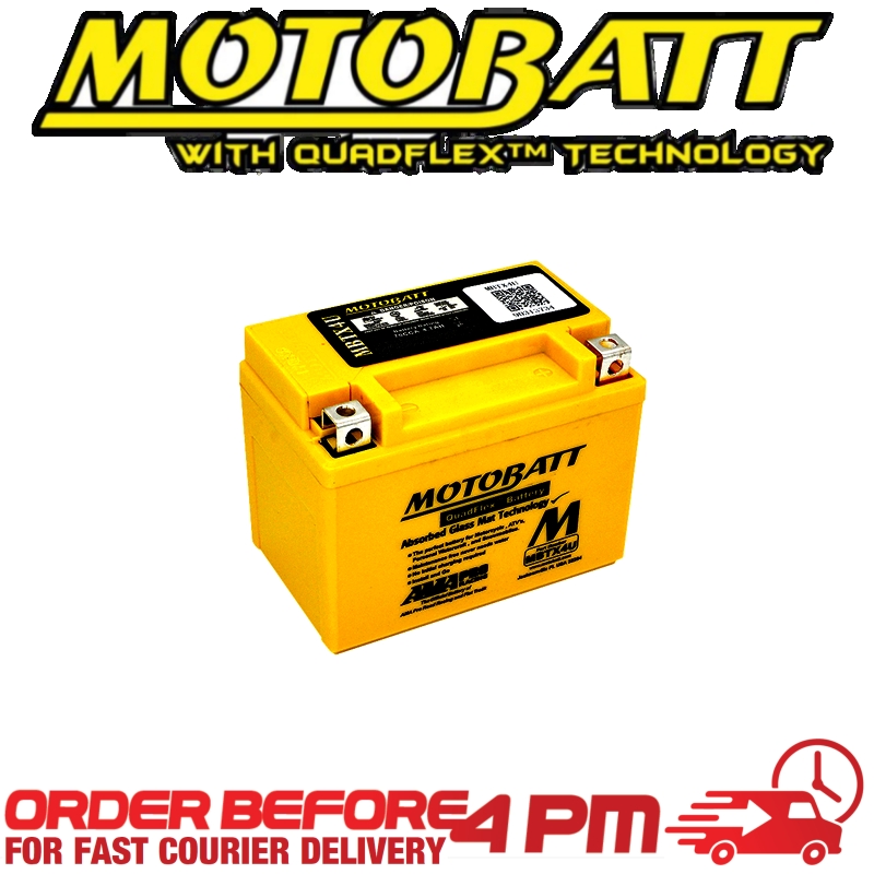 Motobatt AGM GEL Battery MBTX4U Fully Sealed CT4L-BS CB4L-B CB4L-A