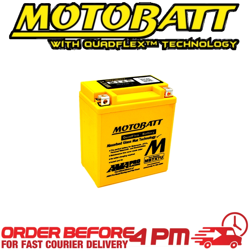 Motobatt AGM GEL Battery MBTX7U Fully Sealed CTX7L-BS